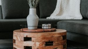 side table with hidden compartments